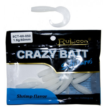 Съедобная силиконовая приманка RUBICON Crazy Bait CT 1.8g, 60mm, цвет 050 (10 шт)