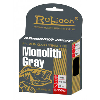 Леска RUBICON Monolith Gray 150m  d=0,16mm