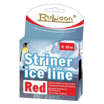 Леска зимняя RUBICON Striner Ice Line (red) 50m d=0,10mm
