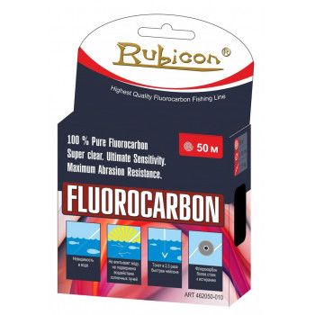 Леска RUBICON Fluorocarbon 50m d=0,10mm