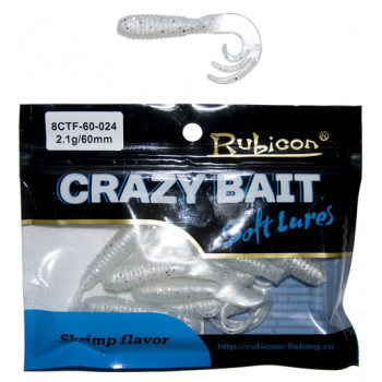Съедобная силиконовая приманка RUBICON Crazy Bait CTF 2.1g, 60mm, цвет 024 (10 шт)