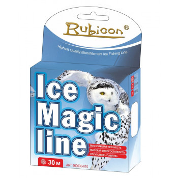 Леска зимняя RUBICON Ice Magic Line (steel gray) 30m d=0,08mm